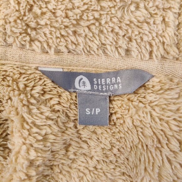 Sierra Design Sherpa-lined Interior Beige Tan Hoodie Small - Picture 5 of 6